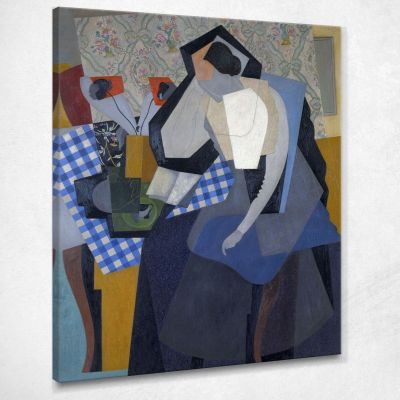 Jeanne In The Studio (Woman Reading) Gino Severini gs34 canvas print 