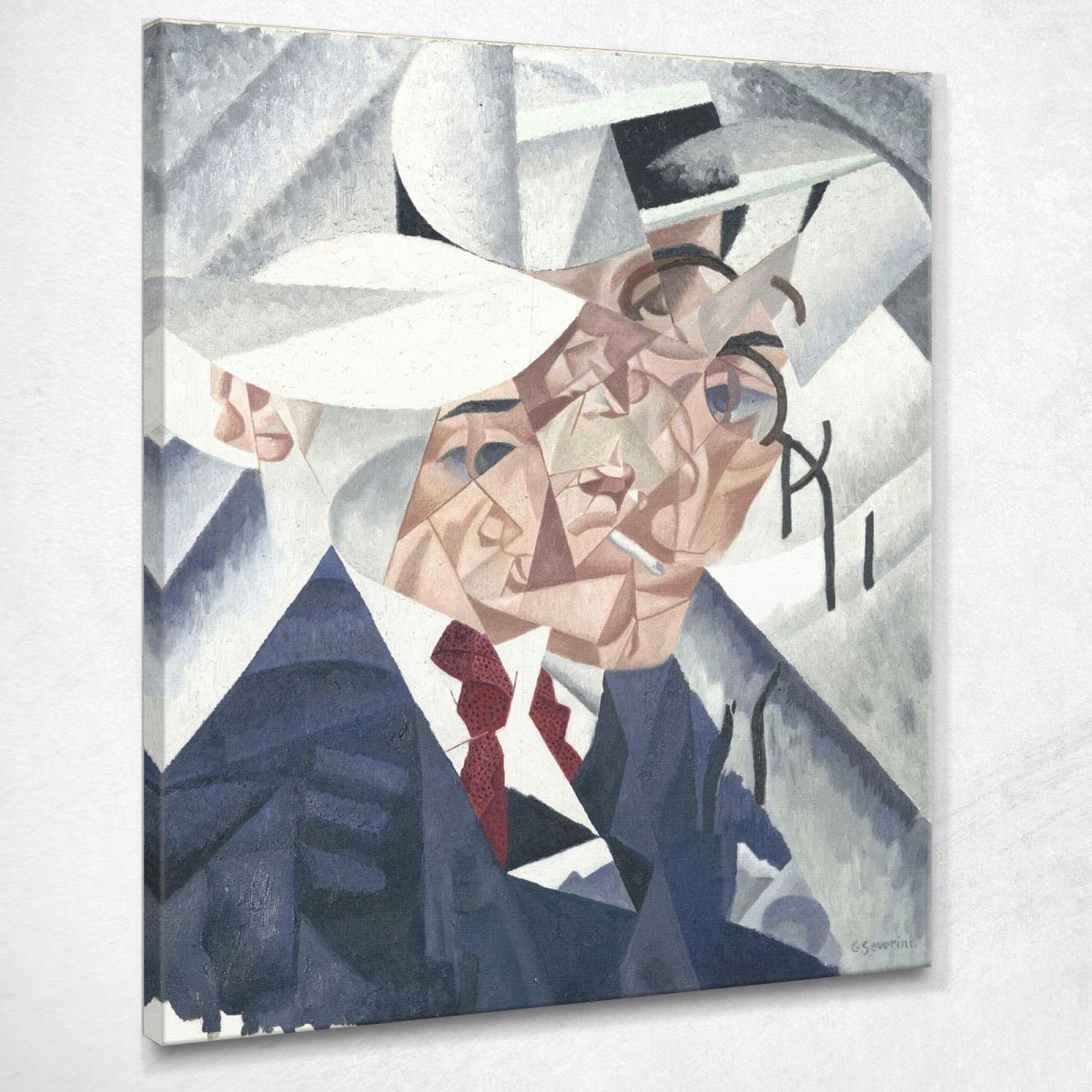 Self-Portrait Gino Severini gs36 canvas print  Self-Portrait Gino Severini gs36 canvas print