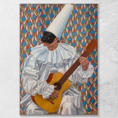 Pierrot Musician Gino Severini gs41 canvas print 