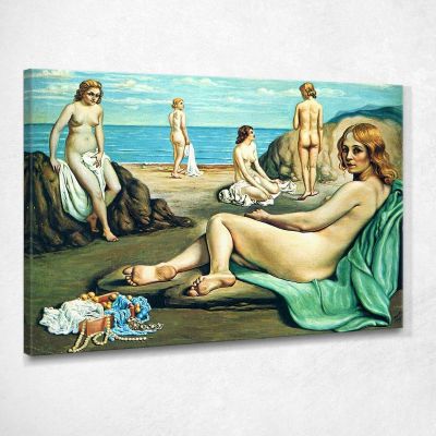 Bathers On The Beach Giorgio De Chirico gdc3 canvas print 