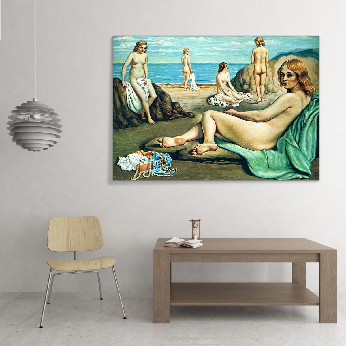 Bathers On The Beach Giorgio De Chirico gdc3 canvas print 