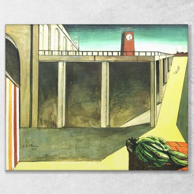 The Station At Montparnasse The Melancholy Of Departure Giorgio De Chirico gdc5 canvas print 