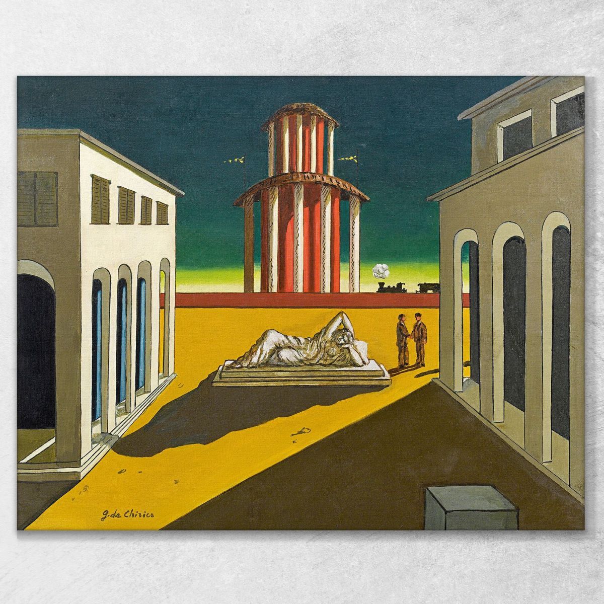 Italian Square Giorgio De Chirico gdc6 canvas print 