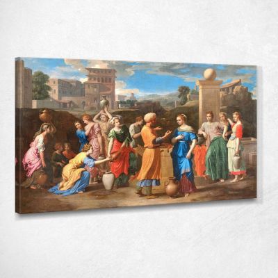 Rebecca And Eliezer At The Well Giorgio De Chirico gdc7 canvas print 