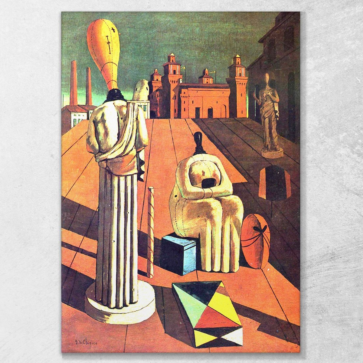 The Disquieting Muses Giorgio De Chirico gdc24 canvas print 