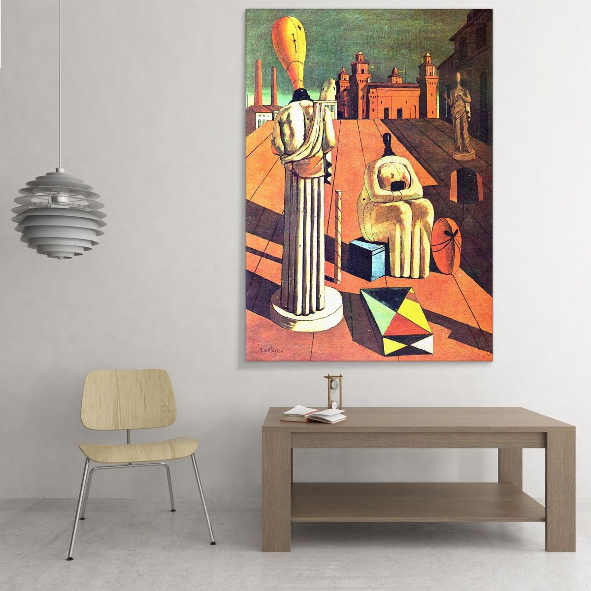 The Disquieting Muses Giorgio De Chirico gdc24 canvas print 