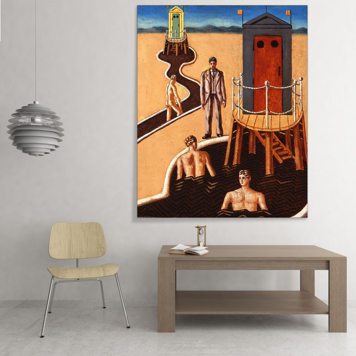 The Mysterious Baths Giorgio De Chirico gdc33 canvas print 