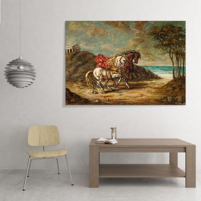 Horses By The Sea Giorgio De Chirico gdc34 canvas print 