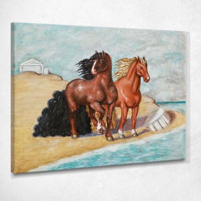 Horses By The Sea 1934 Giorgio De Chirico gdc35 canvas print 