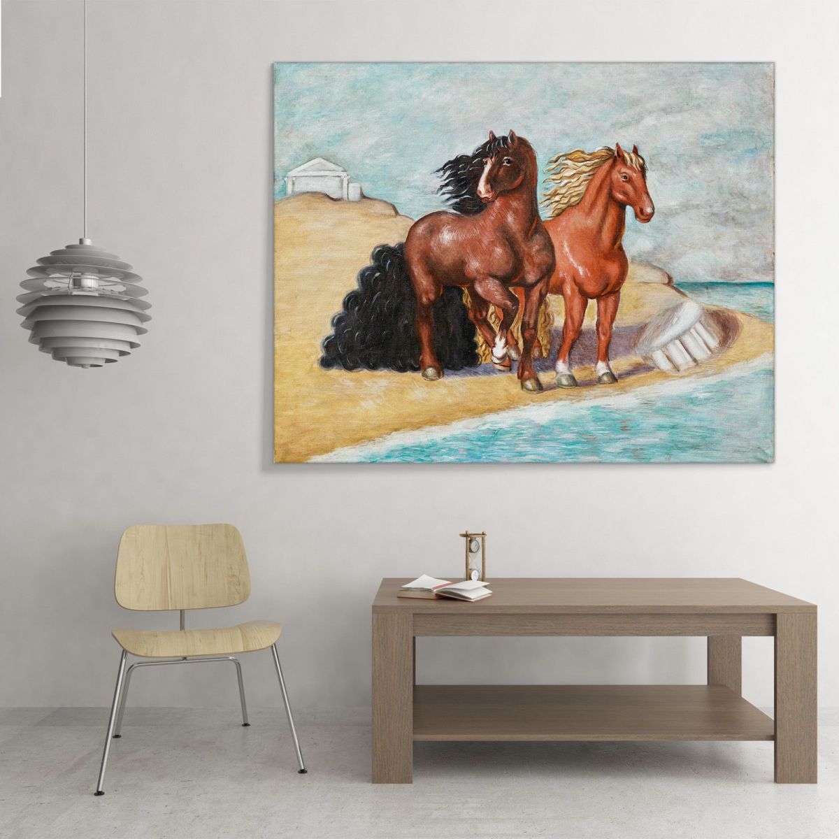 Horses By The Sea 1934 Giorgio De Chirico gdc35 canvas print 