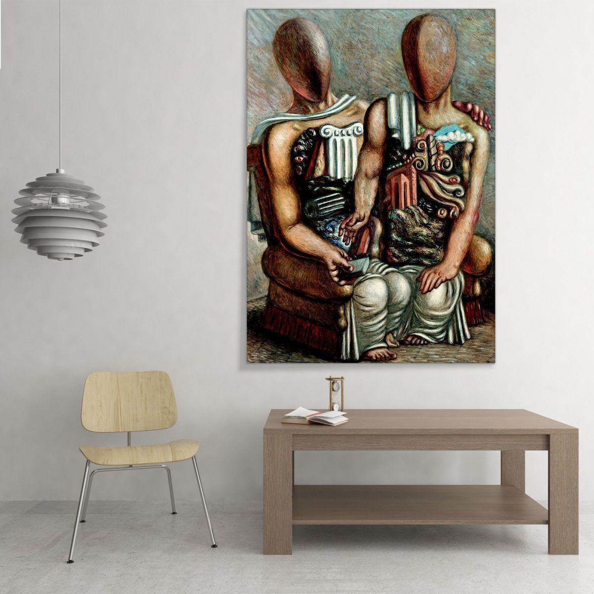 The Archaeologists Giorgio De Chirico gdc66 canvas print 