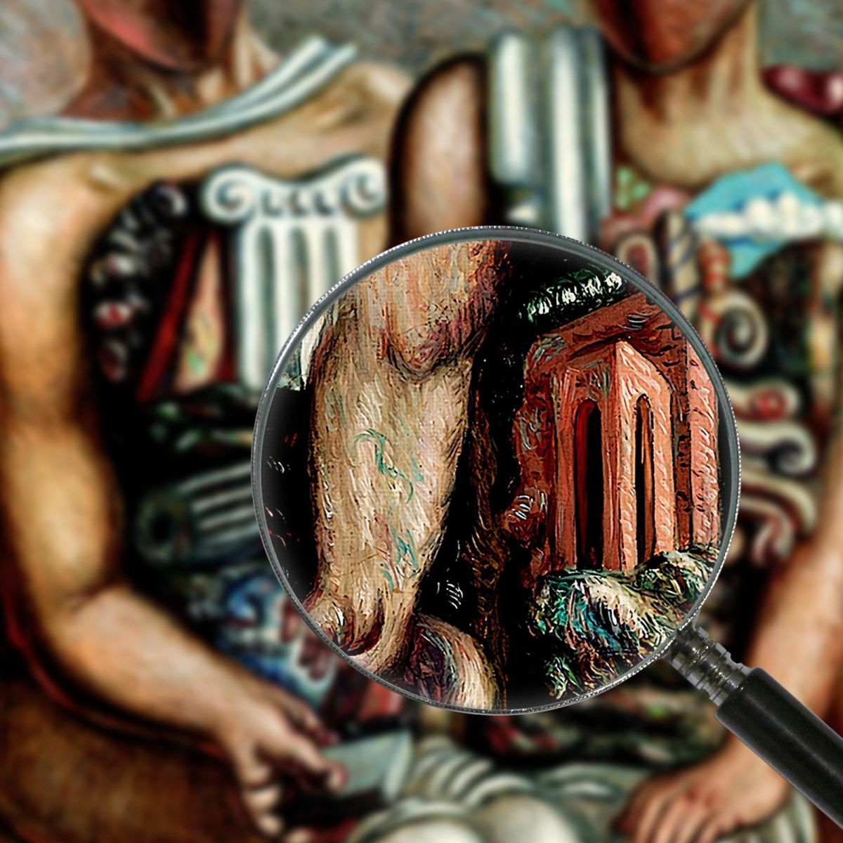 The Archaeologists Giorgio De Chirico gdc66 canvas print