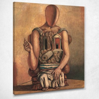 Solitary Archaeologist Giorgio De Chirico gdc68 canvas print 