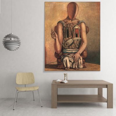 Solitary Archaeologist Giorgio De Chirico gdc68 canvas print 