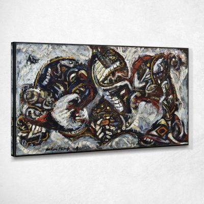 Masked Forms Jackson Pollock jsp9 canvas print 