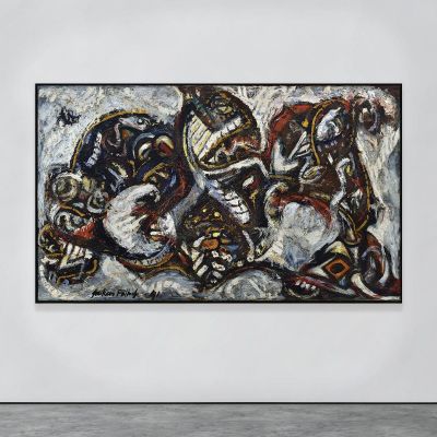 Masked Forms Jackson Pollock jsp9 canvas print 