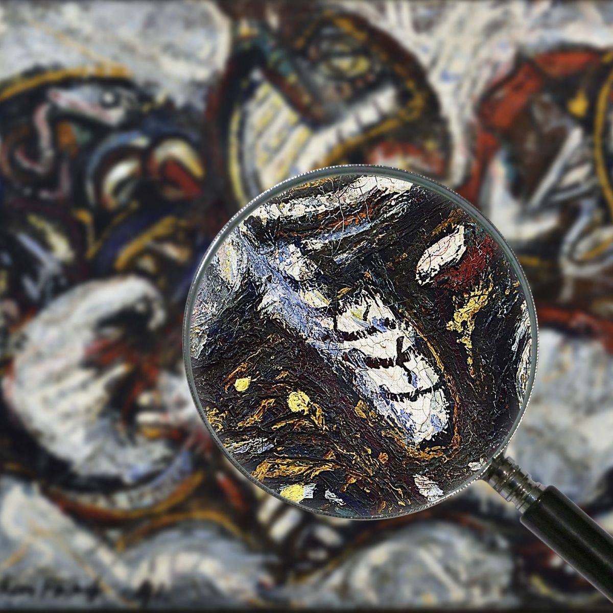 Masked Forms Jackson Pollock jsp9 canvas print