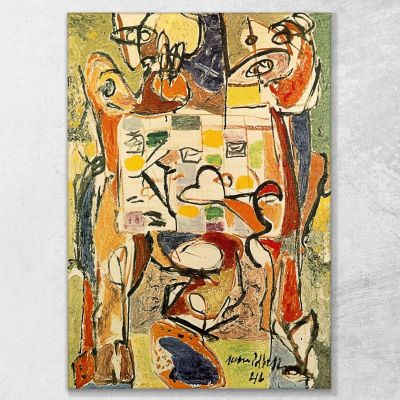 The Tea Cup Jackson Pollock jsp23 canvas print 