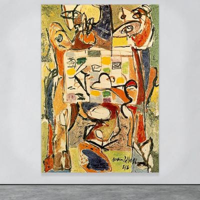 The Tea Cup Jackson Pollock jsp23 canvas print 