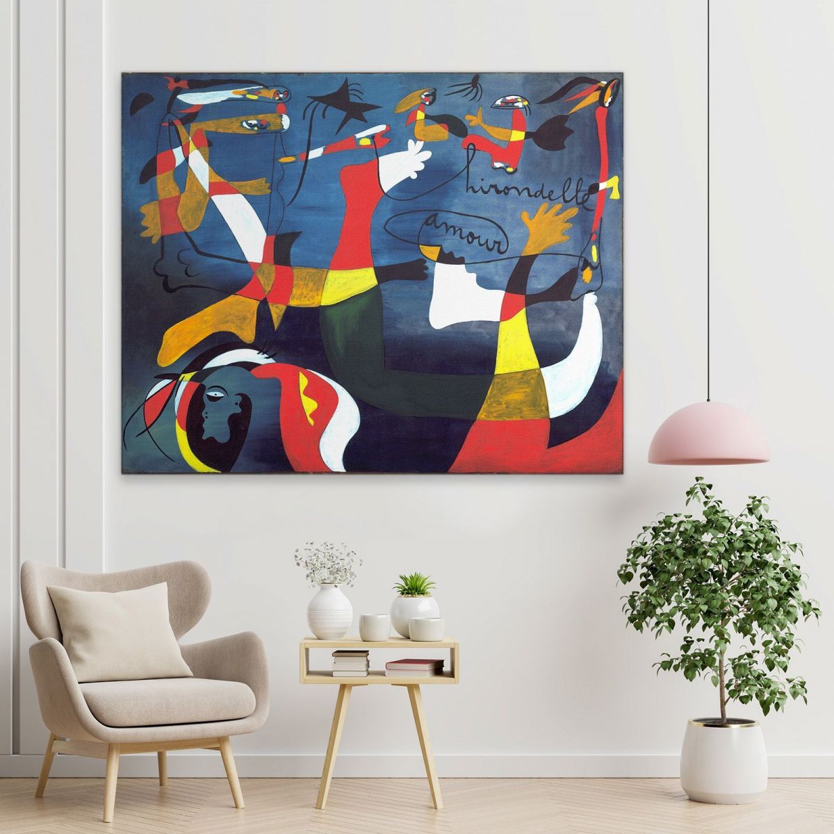 Swallow Love Joan Mirò jmr3 canvas print 