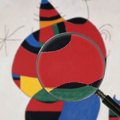 Woman Bird Star Homage To Pablo Picasso Joan Mirò jmr34 canvas print