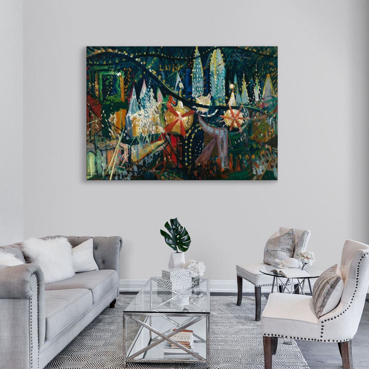 Luna Park Joseph Stella jst1 canvas print 