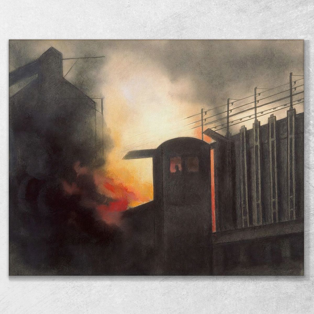 The Quencher (Night Fires) Joseph Stella jst8 canvas print 