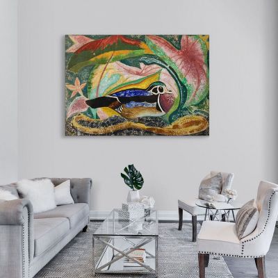 Water Lily And Marmot Joseph Stella jst9 canvas print 