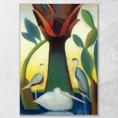 The Palms Also Known As Heron The Heron Joseph Stella jst31 canvas print 