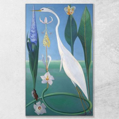 The White Heron Joseph Stella jst32 canvas print 