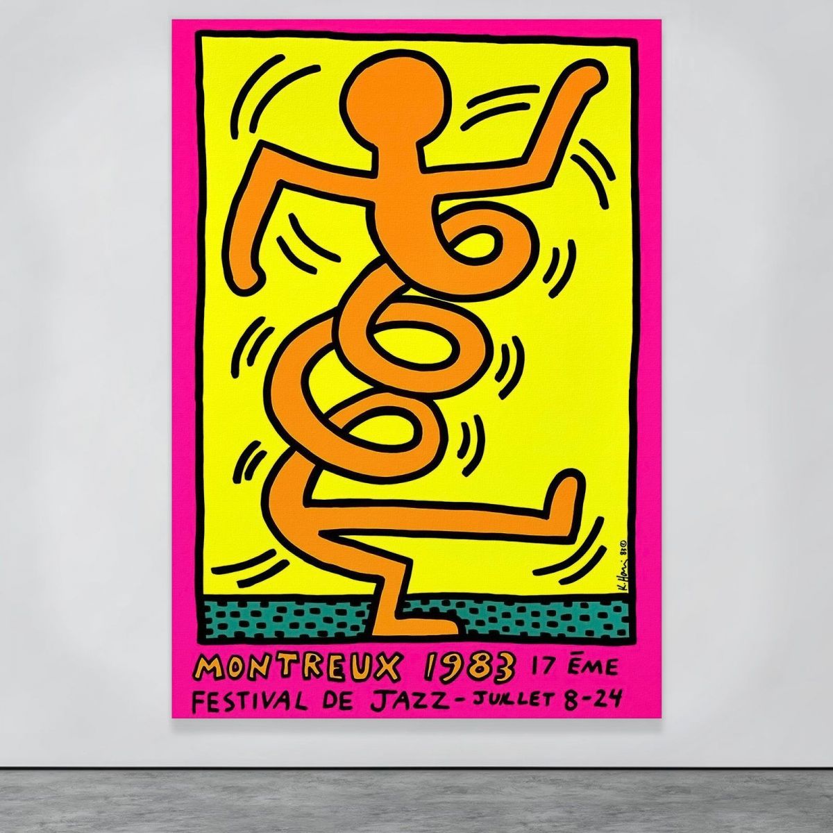 Montreux 1983 Rosa Keith Haring khr11 canvas print 
