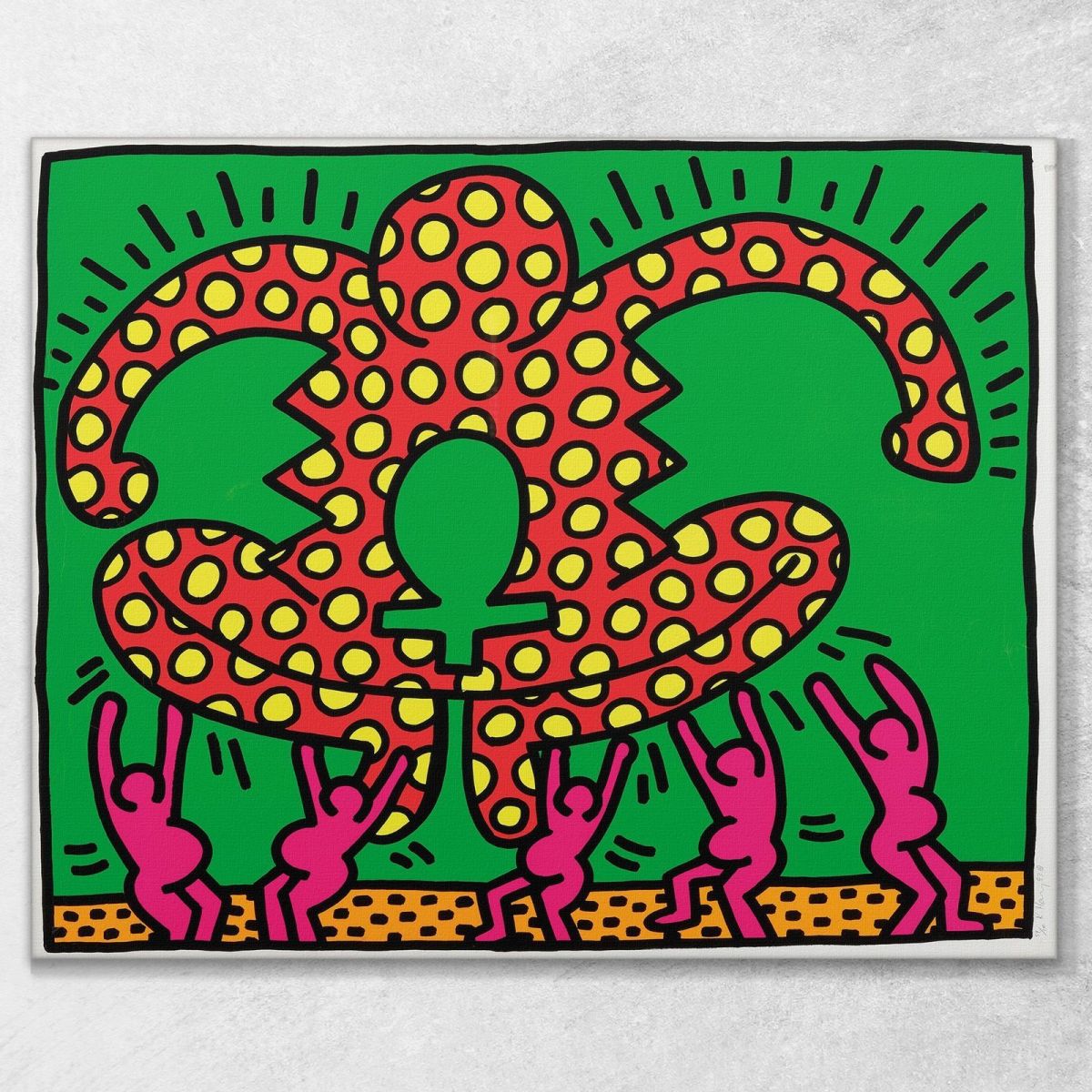 Untitled 2 Keith Haring khr27 canvas print 