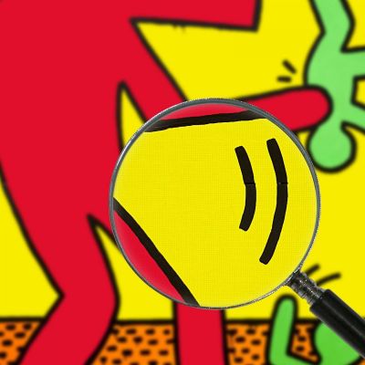Untitled 22 Keith Haring khr30 canvas print