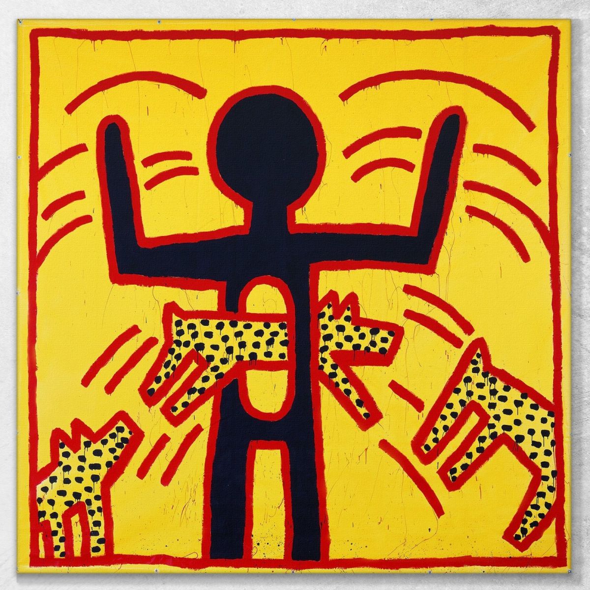 Untitled 4 Keith Haring khr32 canvas print 