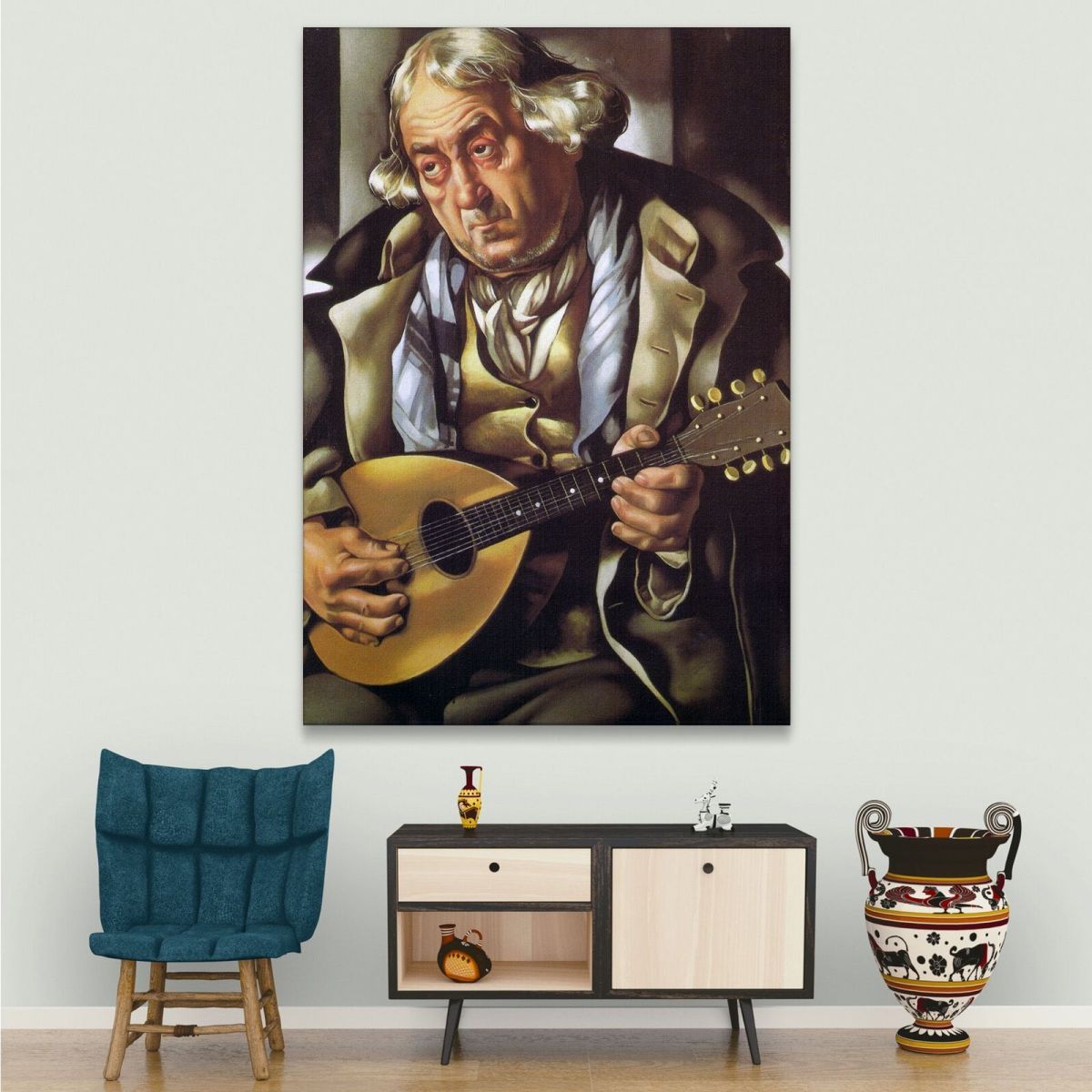 Beggar With Mandolin Tamara de Lempicka lmt4 canvas print 
