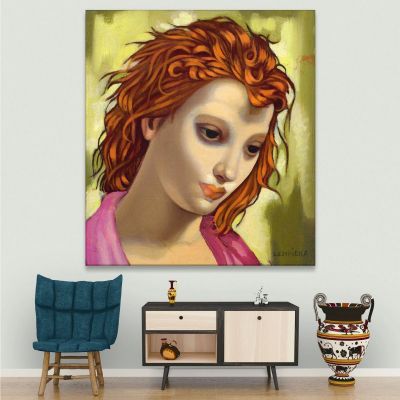 Head Of A Woman Tamara de Lempicka lmt8 canvas print 