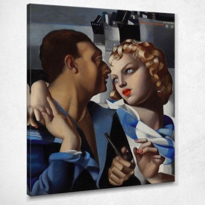 Idyll (The Departure) Tamara de Lempicka lmt9 canvas print 