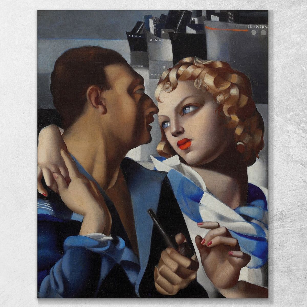 Idyll (The Departure) Tamara de Lempicka lmt9 canvas print 