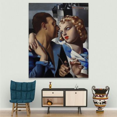Idyll (The Departure) Tamara de Lempicka lmt9 canvas print 