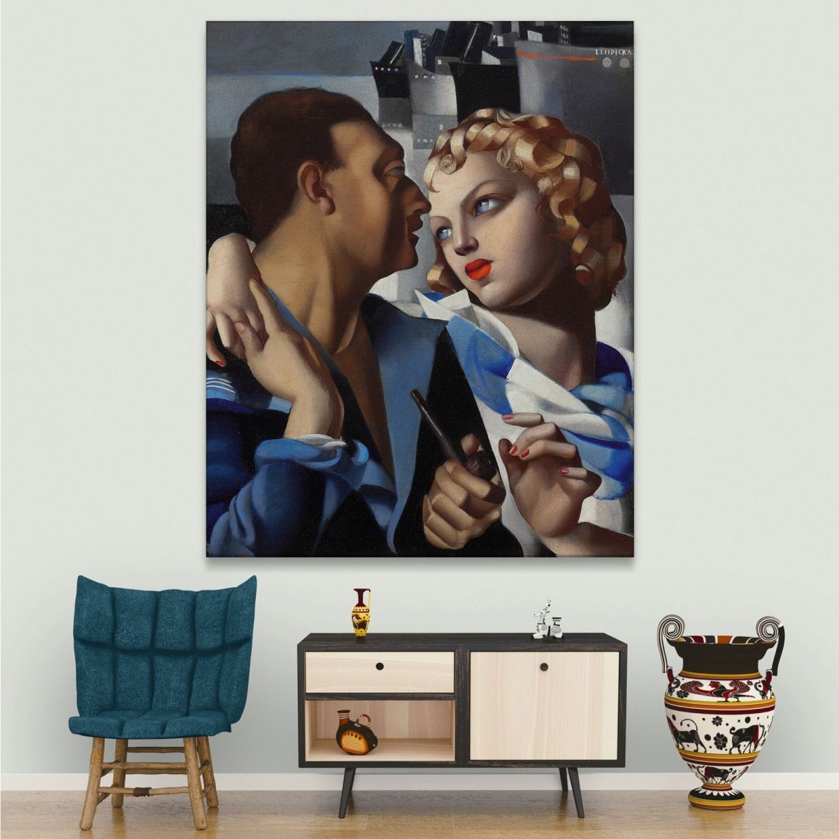 Idyll (The Departure) Tamara de Lempicka lmt9 canvas print 