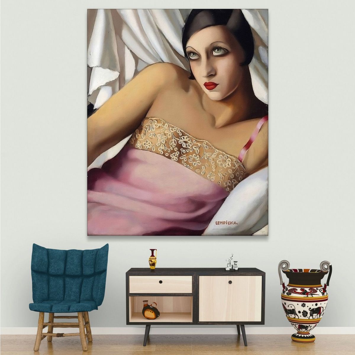 The Pink Blouse Tamara de Lempicka lmt54 canvas print 