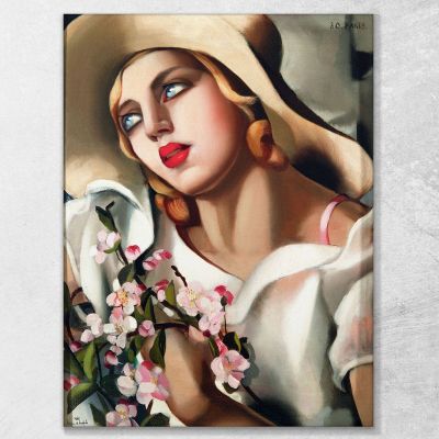 The Straw Hat Tamara de Lempicka lmt56 canvas print 