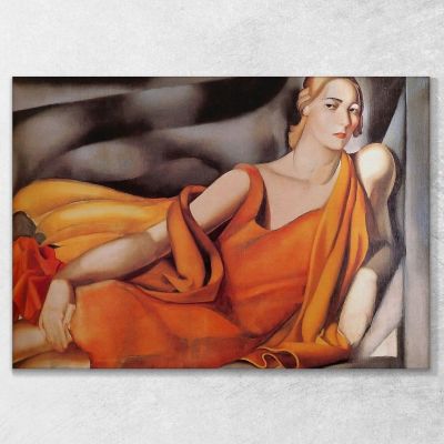 Woman In Yellow Dress Tamara de Lempicka lmt57 canvas print 