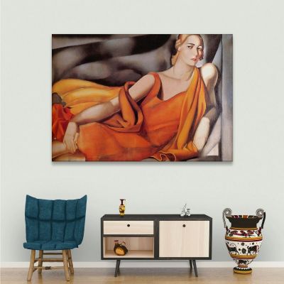Woman In Yellow Dress Tamara de Lempicka lmt57 canvas print 