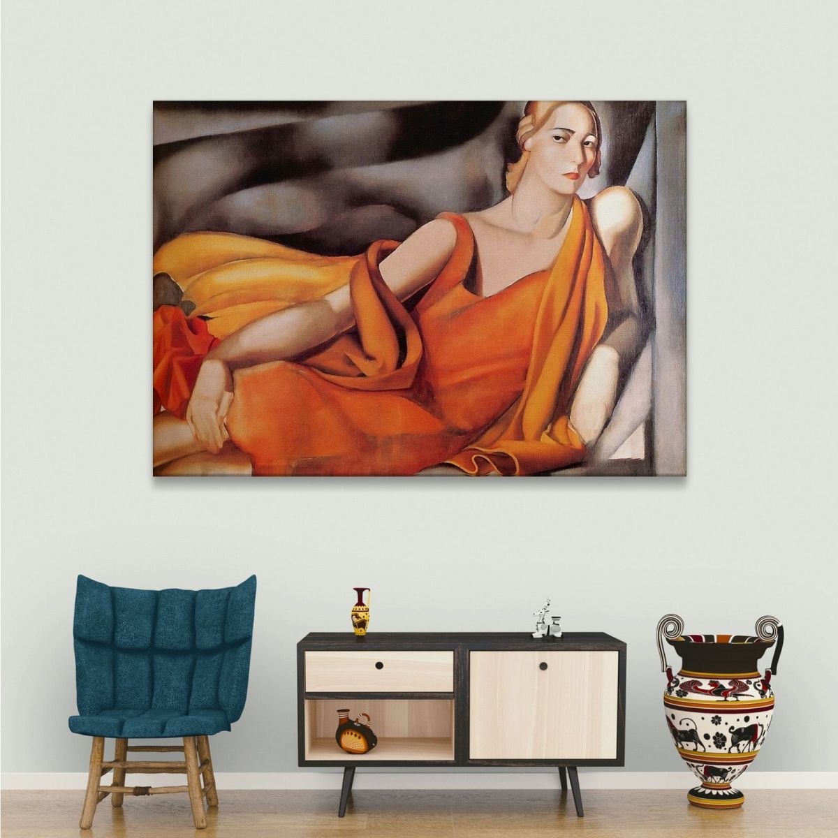 Woman In Yellow Dress Tamara de Lempicka lmt57 canvas print 