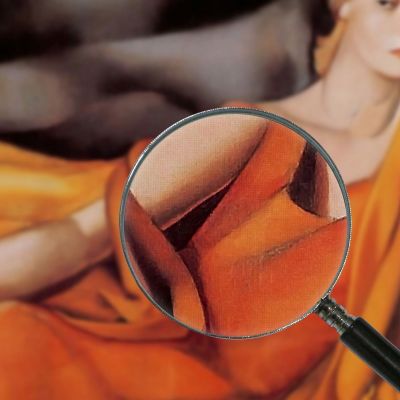 Woman In Yellow Dress Tamara de Lempicka lmt57 canvas print