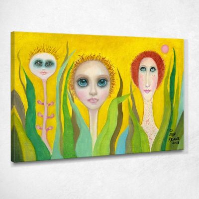 Bottle Eyes Margaret Keane mke4 canvas print 