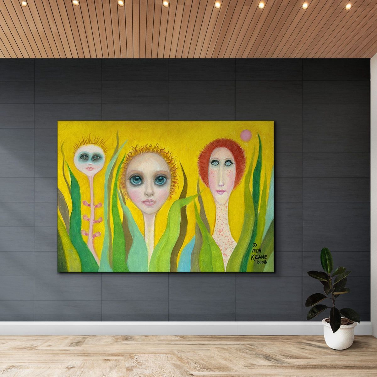 Bottle Eyes Margaret Keane mke4 canvas print 