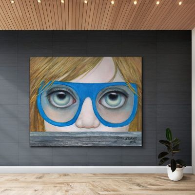 Neglected Margaret Keane mke15 canvas print 