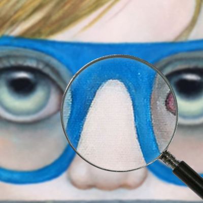 Neglected Margaret Keane mke15 canvas print